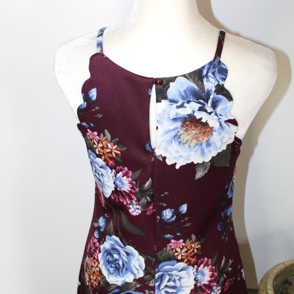 iZ Byer Floral Scallop Sundress - Picture 3 of 13